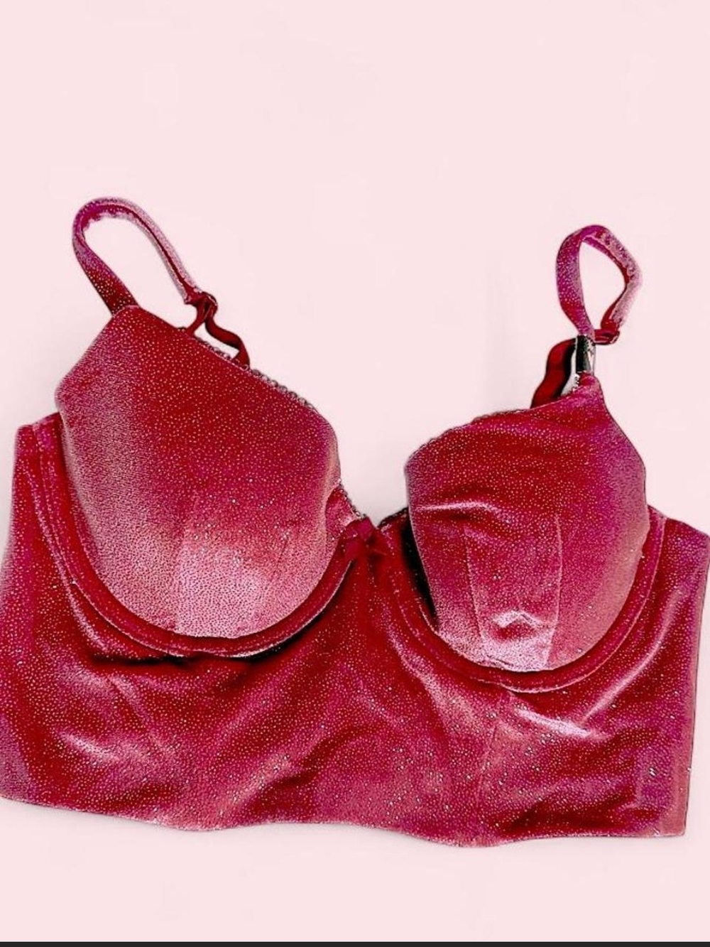 Victoria's Secret Glitter Hot Girl Pink Bralette NWT